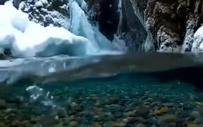 Beautiful Shot Of Alaskan Glacial Melt Water - Fun - VIDEOTIME.COM