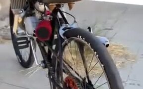 Bicycle With A Two-Stroke Engine