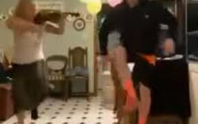 Grandpa Joins In On Some Irish Fusion Tap Dance - Fun - VIDEOTIME.COM