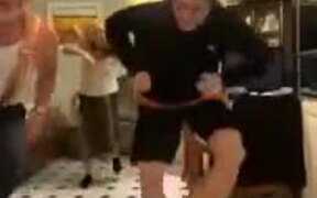 Grandpa Joins In On Some Irish Fusion Tap Dance
