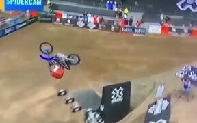 Absolutely Insane Freestyle Motocross Stunt