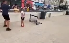 Guy Gets Beaten Badly At Football By A Little Girl - Kids - VIDEOTIME.COM