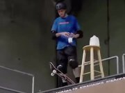 He Skateboards With A Glass Of Milk - Sports - Y8.COM