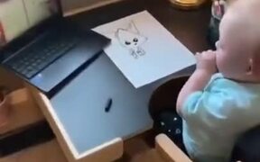Toddler Starts The Work From Home Life Very Early - Kids - VIDEOTIME.COM