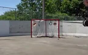 Hockey Player's Aim And Control