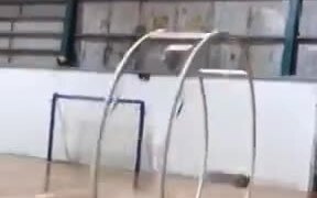 Acrobat Trains Herself On A German Wheel - Fun - VIDEOTIME.COM