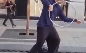 Cool Trick With A Hoop - Fun - VIDEOTIME.COM