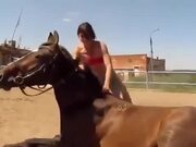 Even The Horse Showed It's Sympathy For The Girl