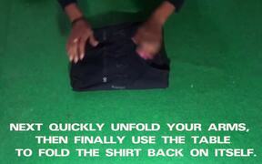How to Fold a Shirt in 2 Seconds
