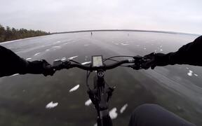 Clear Ice Viewed from a Bike