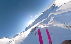 Man Paramotors While Skiing - Sports - VIDEOTIME.COM