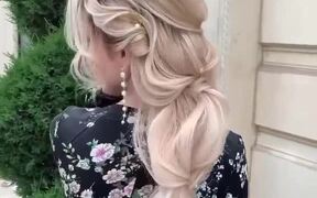 Person Gets Unique Wedding Hairstyle