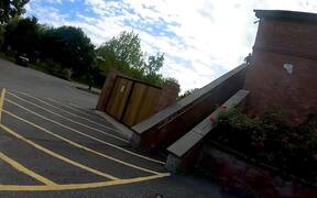 Guy Attempts Steep Ramp on Roller Blades - Sports - VIDEOTIME.COM