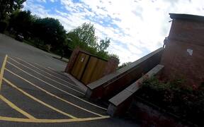Guy Attempts Steep Ramp on Roller Blades - Sports - VIDEOTIME.COM