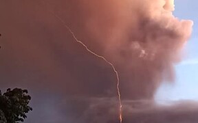 Lightning at Taal Volcano