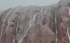 Massive Sandstone Waterfalls