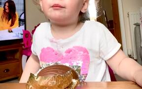 Little Girl Waits for Chocolate Easter Egg - Kids - VIDEOTIME.COM