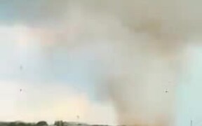 Fast Winds Toss Dirt and Debris Sky High - Fun - VIDEOTIME.COM