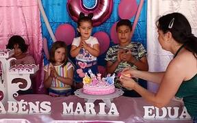 Sisters Fighting to Blow Out the Birthday Candle - Kids - VIDEOTIME.COM