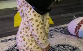 Baby Girl's Unintentional Darth Vader Cosplay