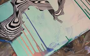 Artist Spills Paint To Make A Mind-bending Pattern