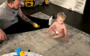 BabyBoy Mimics His Mom By Asking Dad For A Massage - Kids - VIDEOTIME.COM