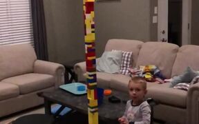 Pushing A Lego Tower Isn't As Simple As It Seems