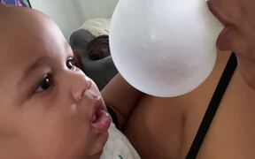 Baby Boy Getting Scared By A Bubble - Kids - VIDEOTIME.COM
