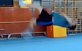 Guy Does Multiple Backflips Continuously