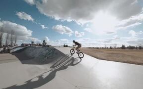 Drone Follows BMX Rider Pulling Off Awesome Tricks - Sports - VIDEOTIME.COM