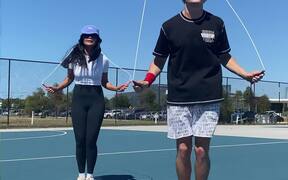 Duo Performs Amazing Choreography With Jump Ropes