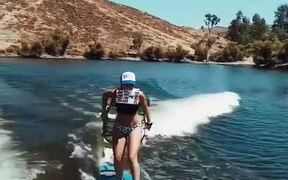 Girl Sits on Chair While Surfing - Fun - VIDEOTIME.COM