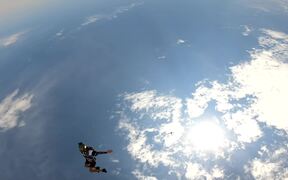 Person Enjoys Free Fall While Skydiving - Sports - VIDEOTIME.COM