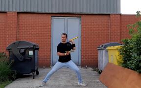 Man Performs Tricks With Nunchucks - Fun - VIDEOTIME.COM