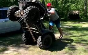 Guy Falls Off Dramatically From Quad Bike - Fun - VIDEOTIME.COM