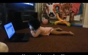 Lol Kids Scary Moment with Laptop "Oh My God"