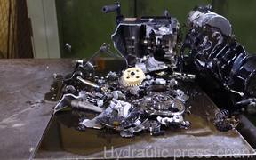 Crushing Things With A Hydraulic Press