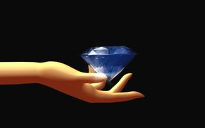Rotating Diamond In Hand - Anims - VIDEOTIME.COM