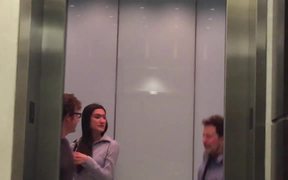 Magician Cut In Half Elevator Prank