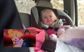 Girl Gets Emotional While Watching Cartoon