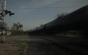 GO and CN Trains at Mile 18.15 on Bala Sub