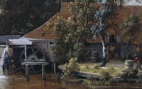 Wooded Landscape with Water Mill - Art in Motion