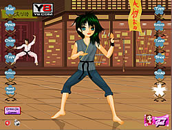 Karate Kickin Chic Dress Up Game - Play online at Y8.com