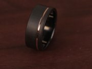 Black Zirconium Wedding Bands by Spexton Jewelry