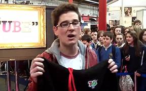 Hoodie give away at the BT Young Scientist