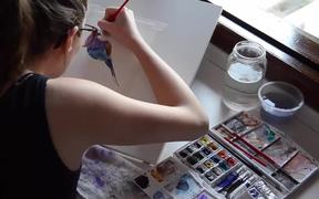 Watercolor Bird - Time Lapse Painting - Fun - VIDEOTIME.COM