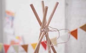 How to Make an Indoor Teepee for Kids
