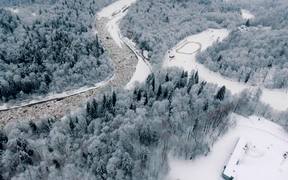 Winter Wonderland Aerial Video