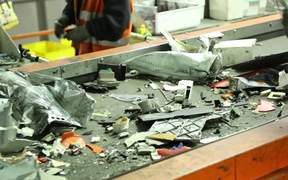Electronic Waste on Conveyor Belt - Tech - VIDEOTIME.COM