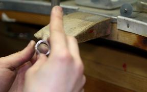 Jewellery Making - Filing a Ring Close Up - Tech - VIDEOTIME.COM
